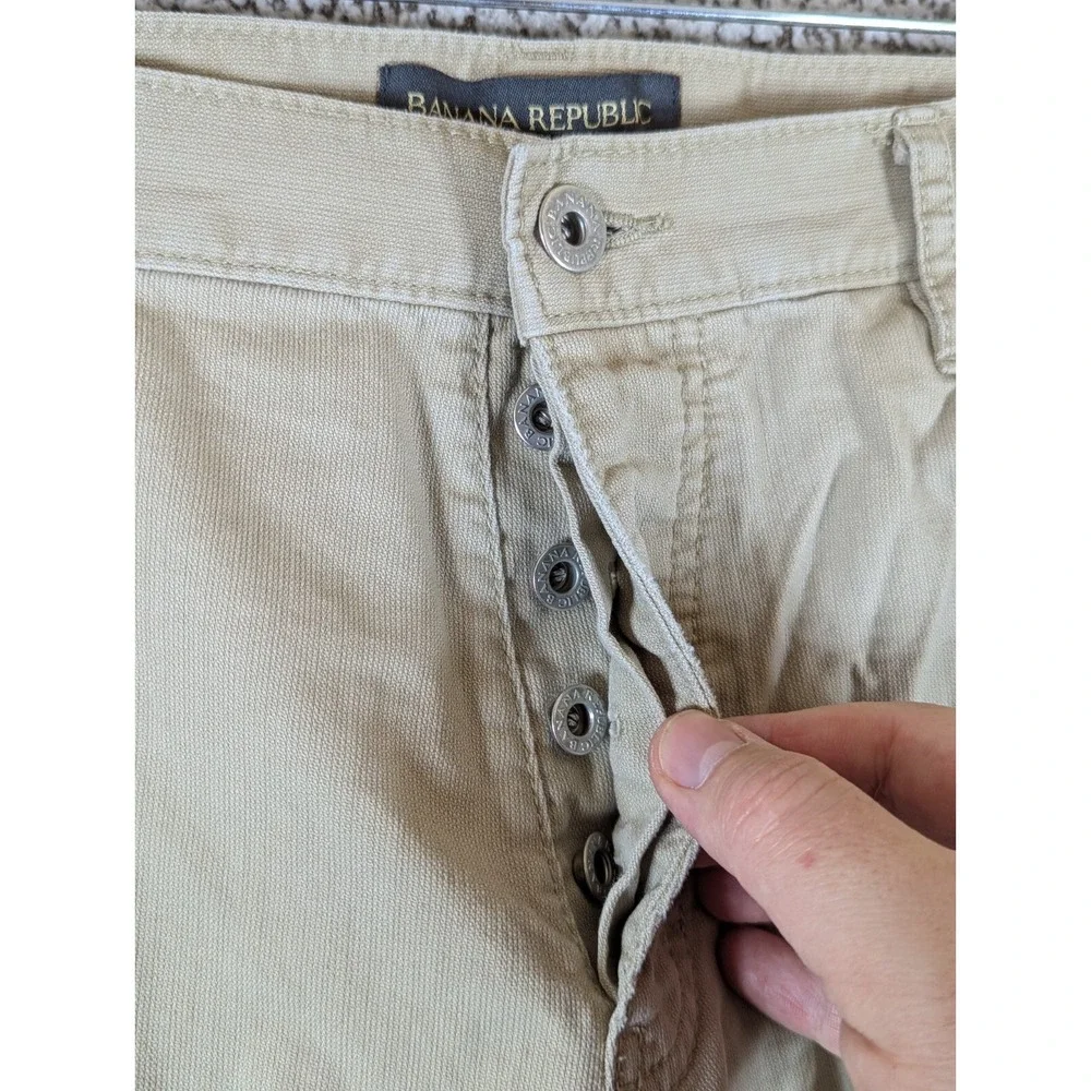 Banana Republic Corduroy Style Pants Men Size 30x30 (Tag 31x32) Color Button Fly